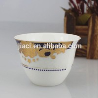 Factory direct wholesale cheap arabic style high-end decal mini bone china ceramic tea cups