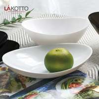 flat plate stocks dish tableware glass dinnerware set white opal glassware dinner set