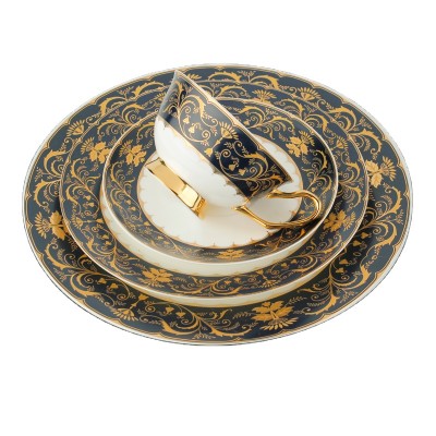 Royal vintage houseware bone china dinner set with gift box