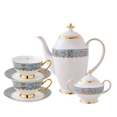 New European style afternoon tea sets with packing gift box Bone China Coffee Sets