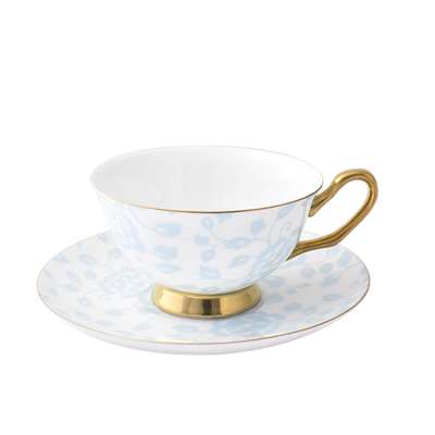 Blue Flower Porcelain Tea Cup And Saucer Sets coffee cup for Christmas Gift