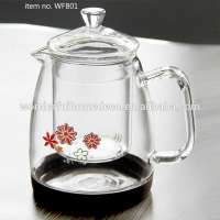 Hot sale 900ml antique handblown heat resistant glass teapot/arabic coffee and tea sets/coffee & tea sets